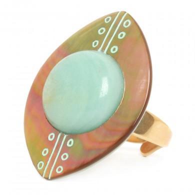 Bague celadon nature bijoux