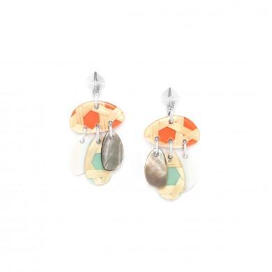 Boucles d oreilles cannage nature bijoux