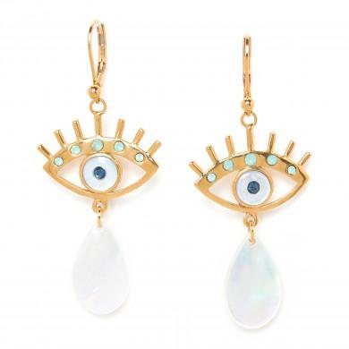 Boucles d oreilles iris