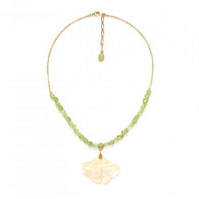 Collier ginkgo nature bijoux
