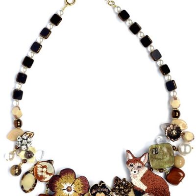 Collier kitsune n6 atelier de montsalvy